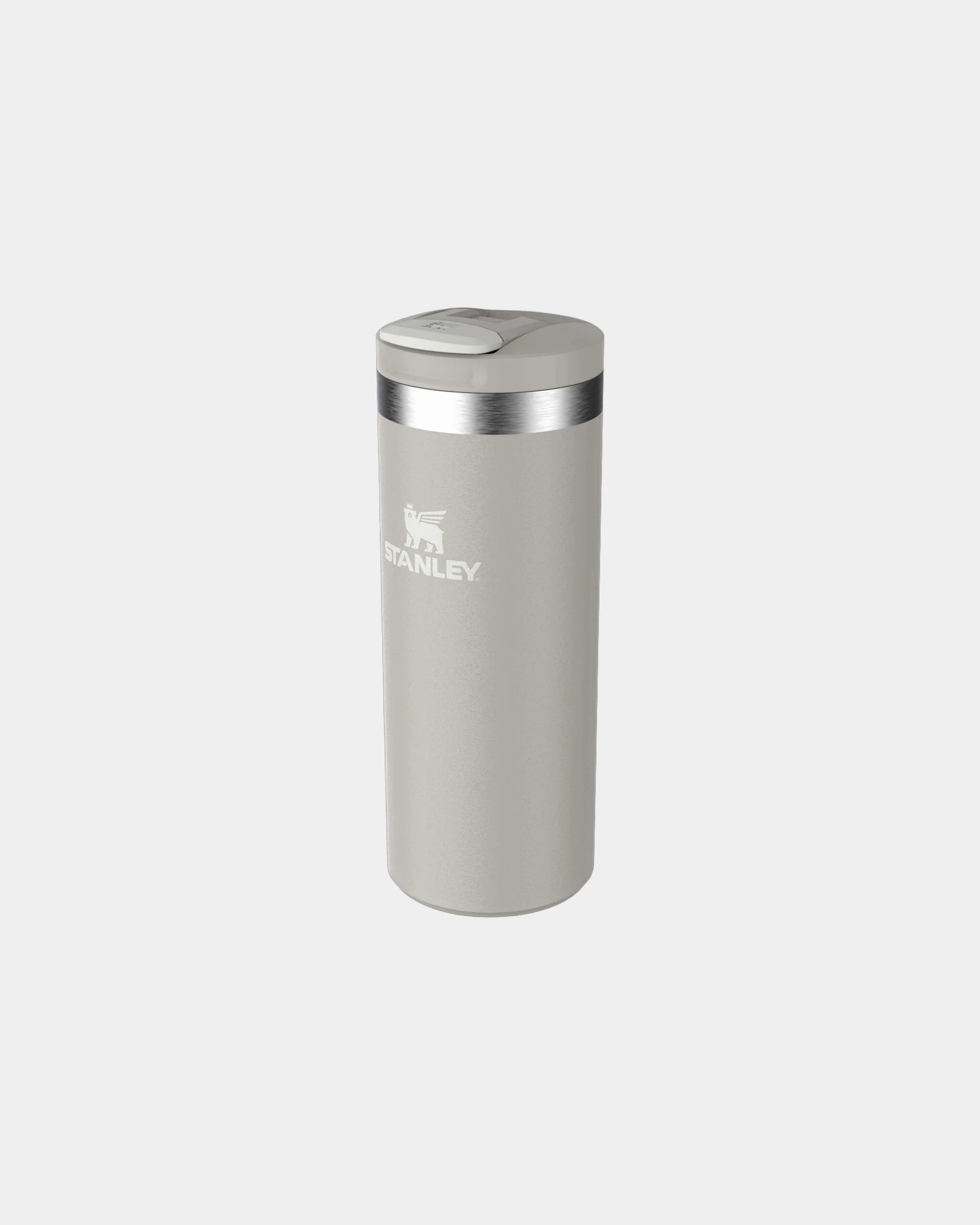 Custom recycled stainless steel travel mug 350ml - Grey
