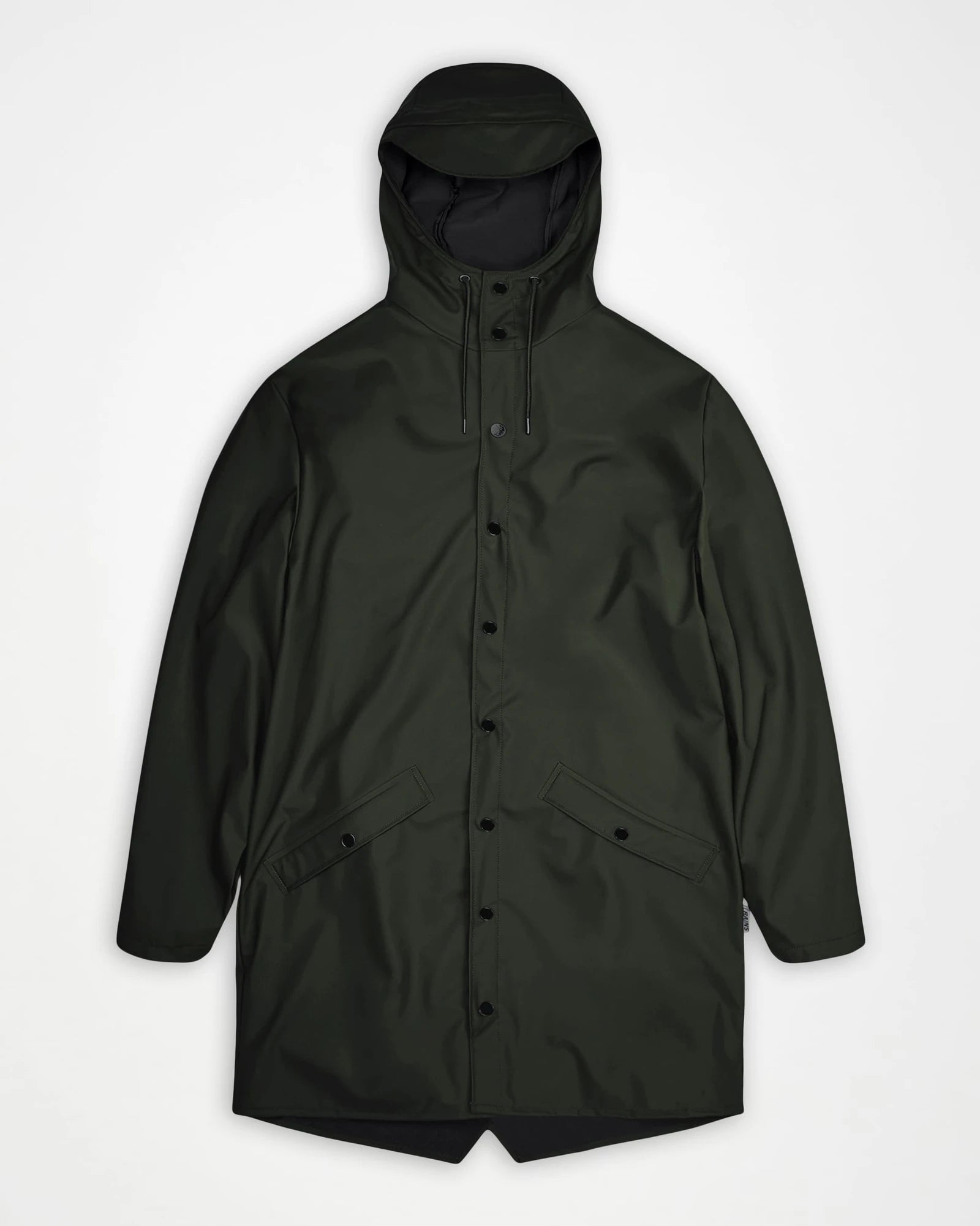 Custom waterproof long jacket Rains W3 - Green
