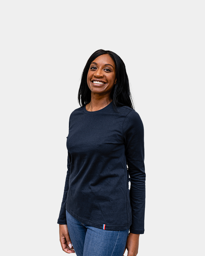 Women's Long Sleeve Customizable T-Shirt - 1