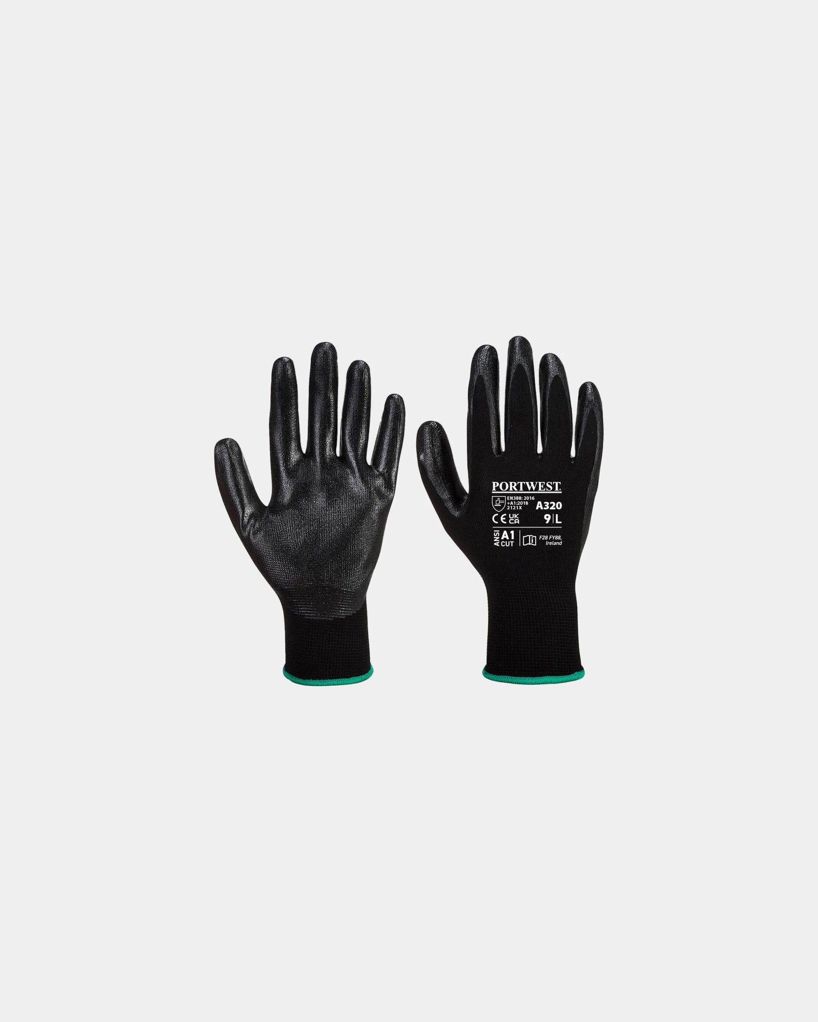 Promotional precision grip gloves Dexti-Grip - Black-Sky Blue