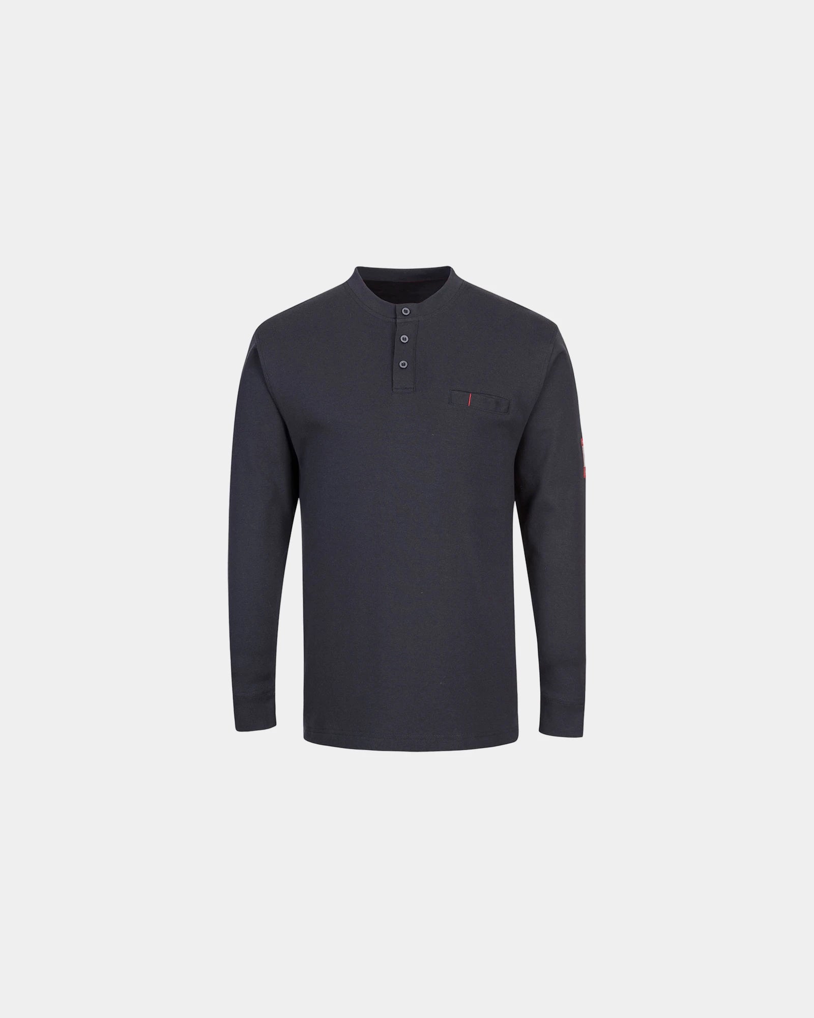 Promotional antistatic FR Henley for safety at work - Navy