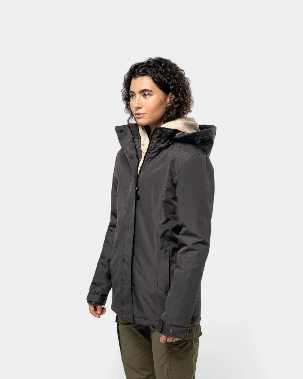 Customizable Women's Hooded Parka - 1