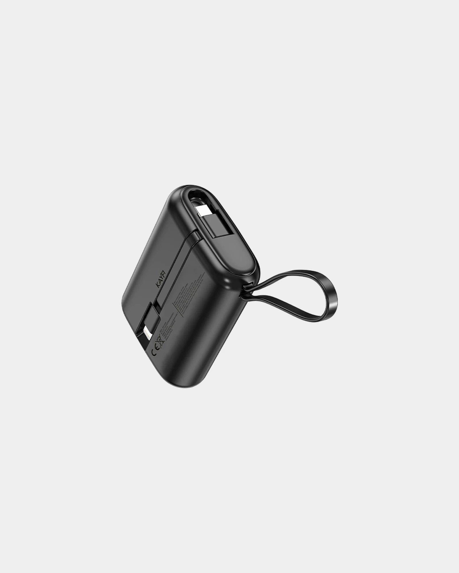 Custom 10,000 mAh power bank with integrated cables - 1