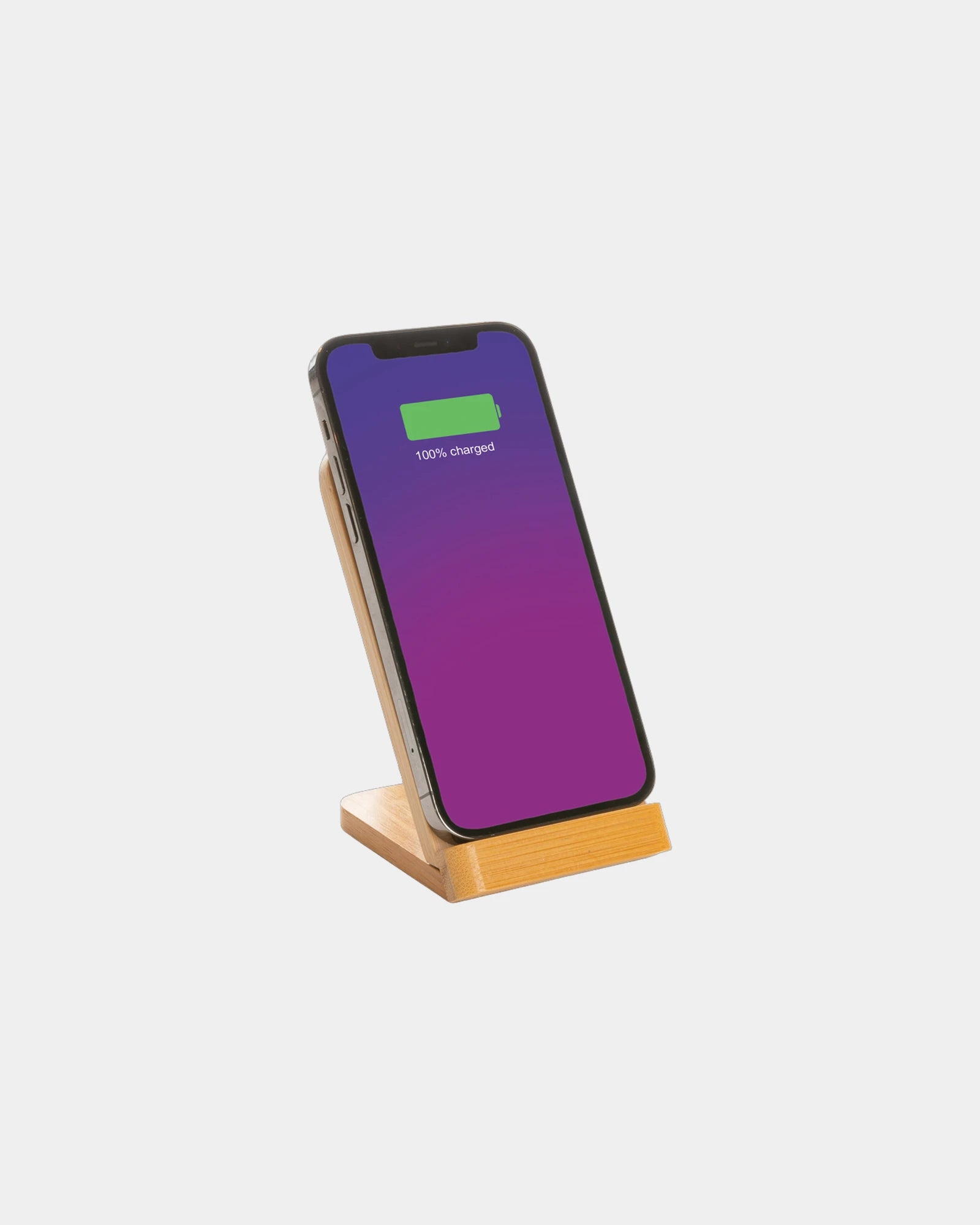 Custom bamboo wireless charger 5W induction stand - 1