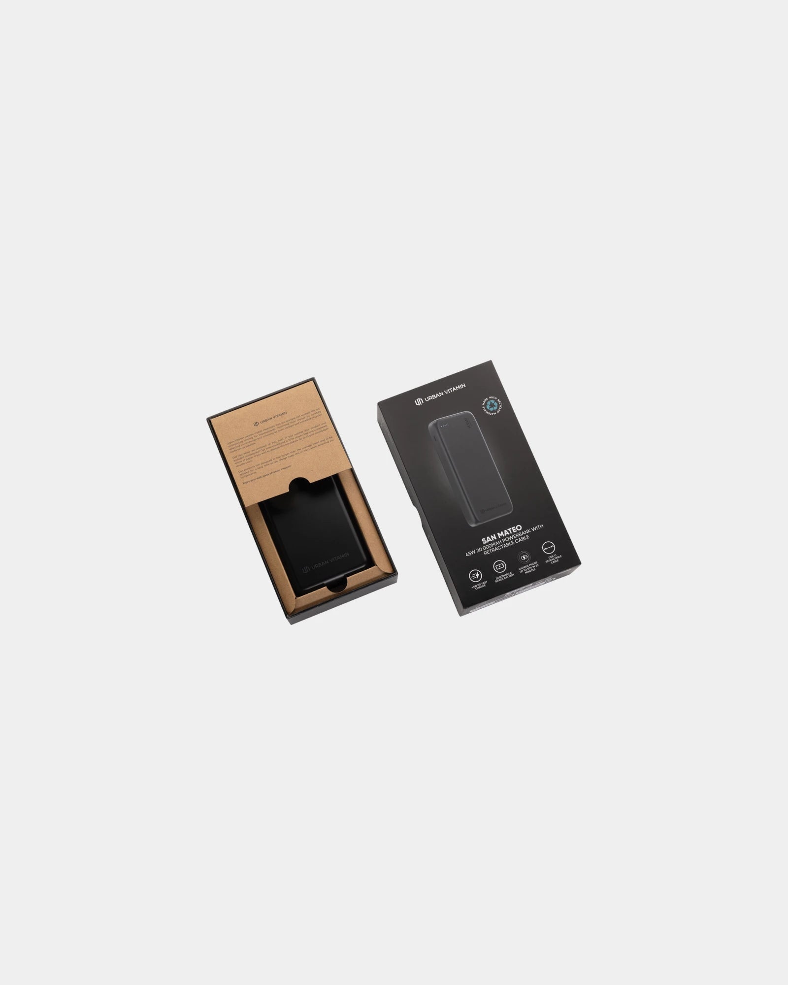 Custom recycled power bank Urban Vitamin San Mateo - 1