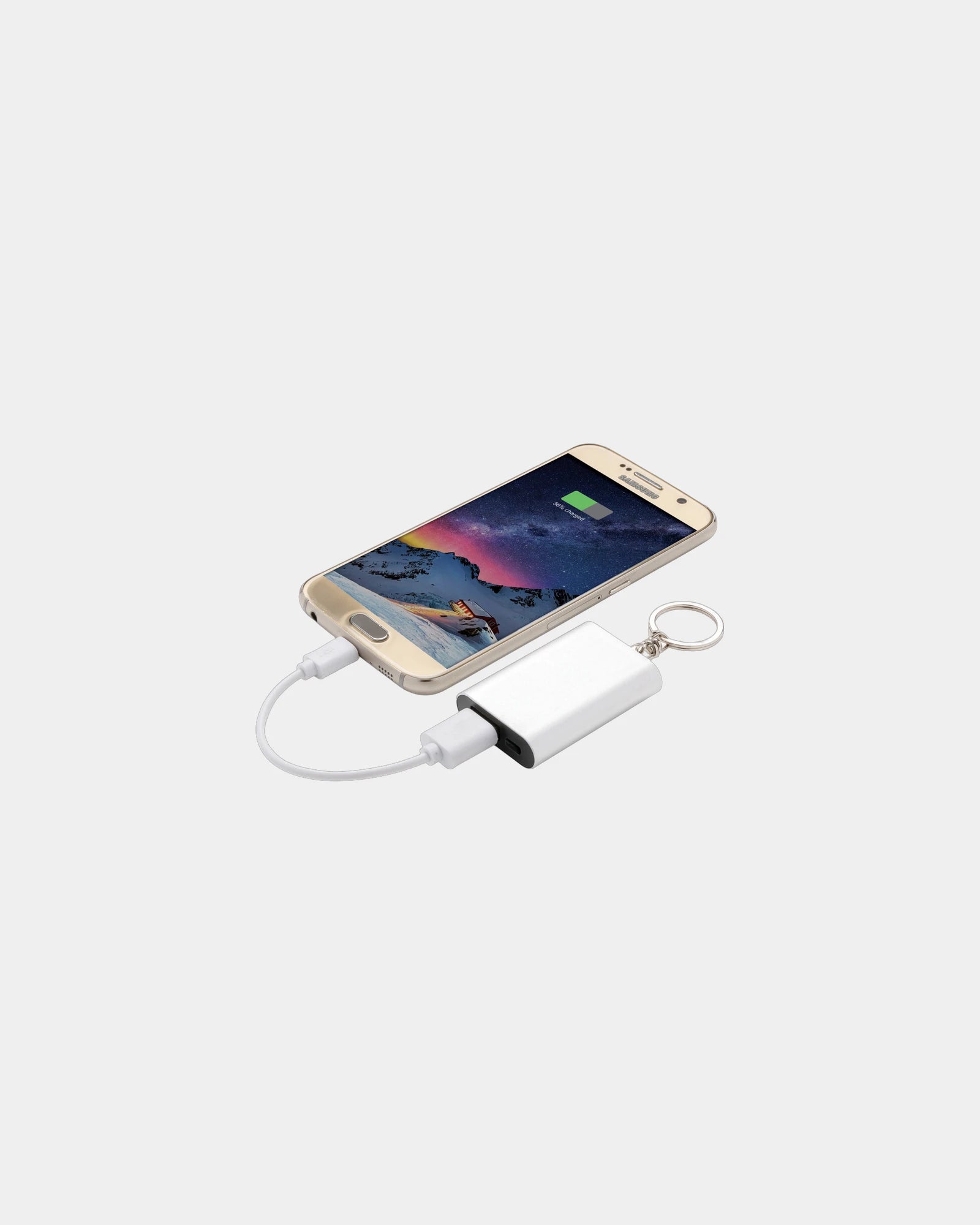 Promotional aluminum power bank keychain 1000mAh - 1