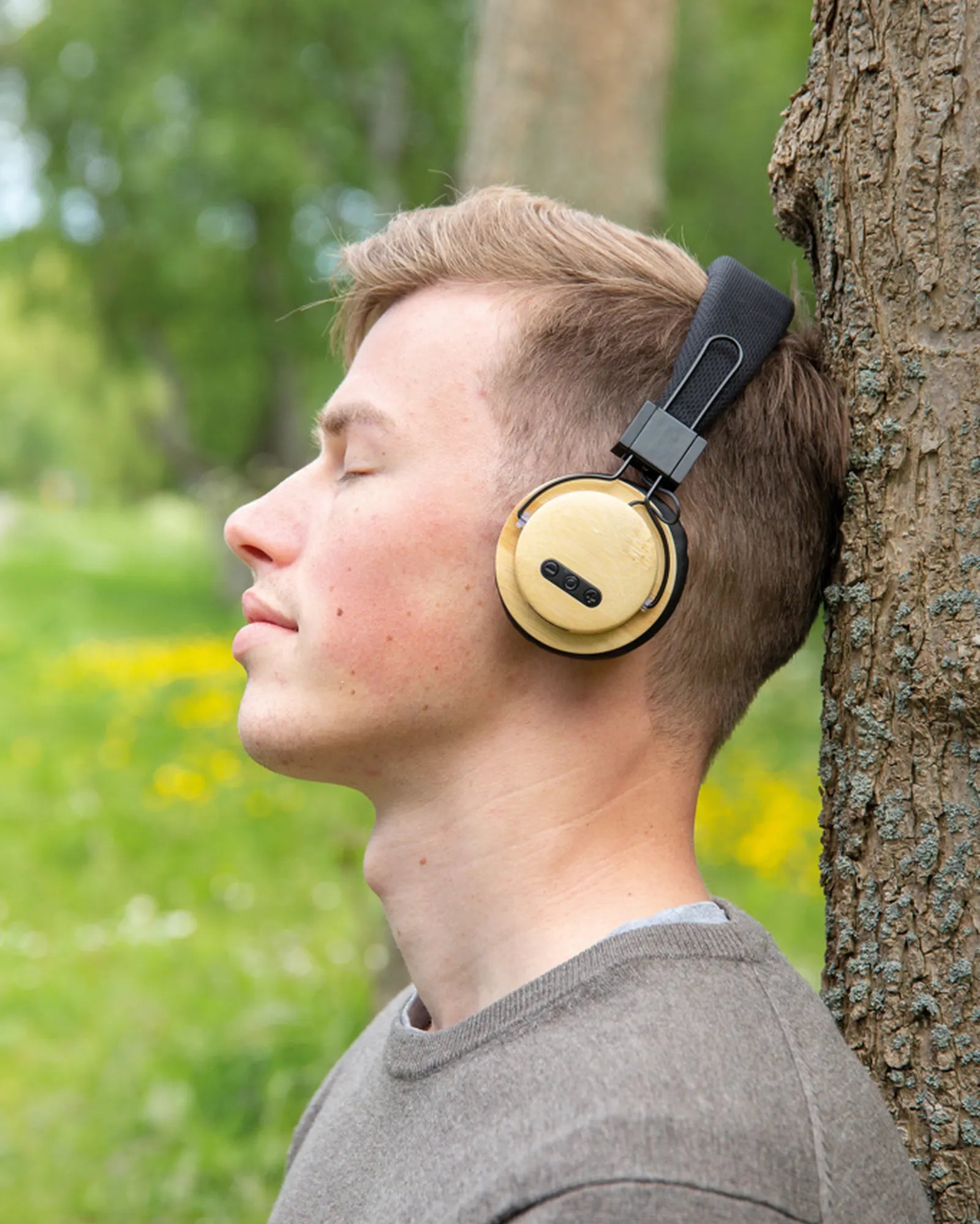 Promotional bamboo wireless headphones - 8