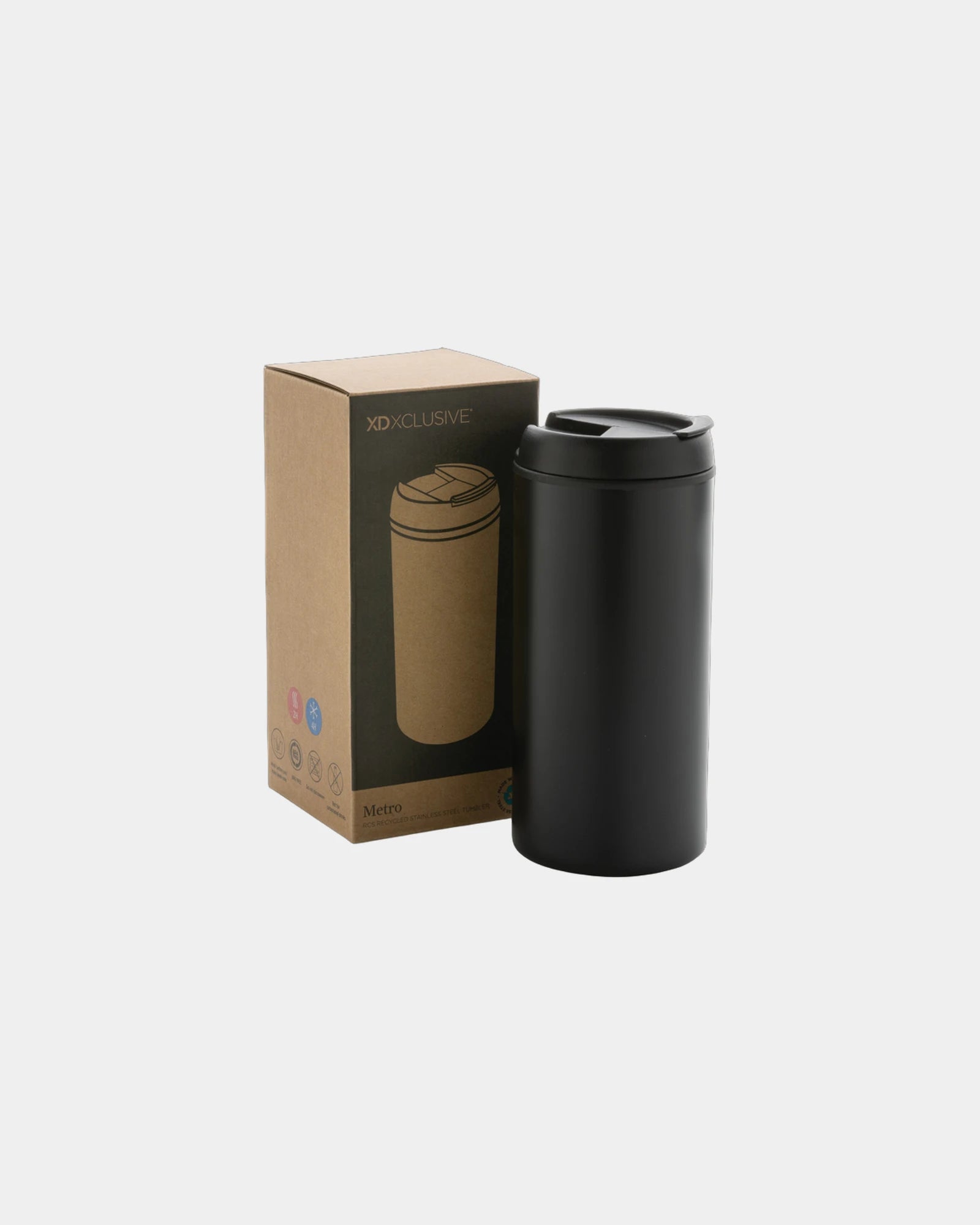 Custom recycled stainless steel mug 300ml - 1