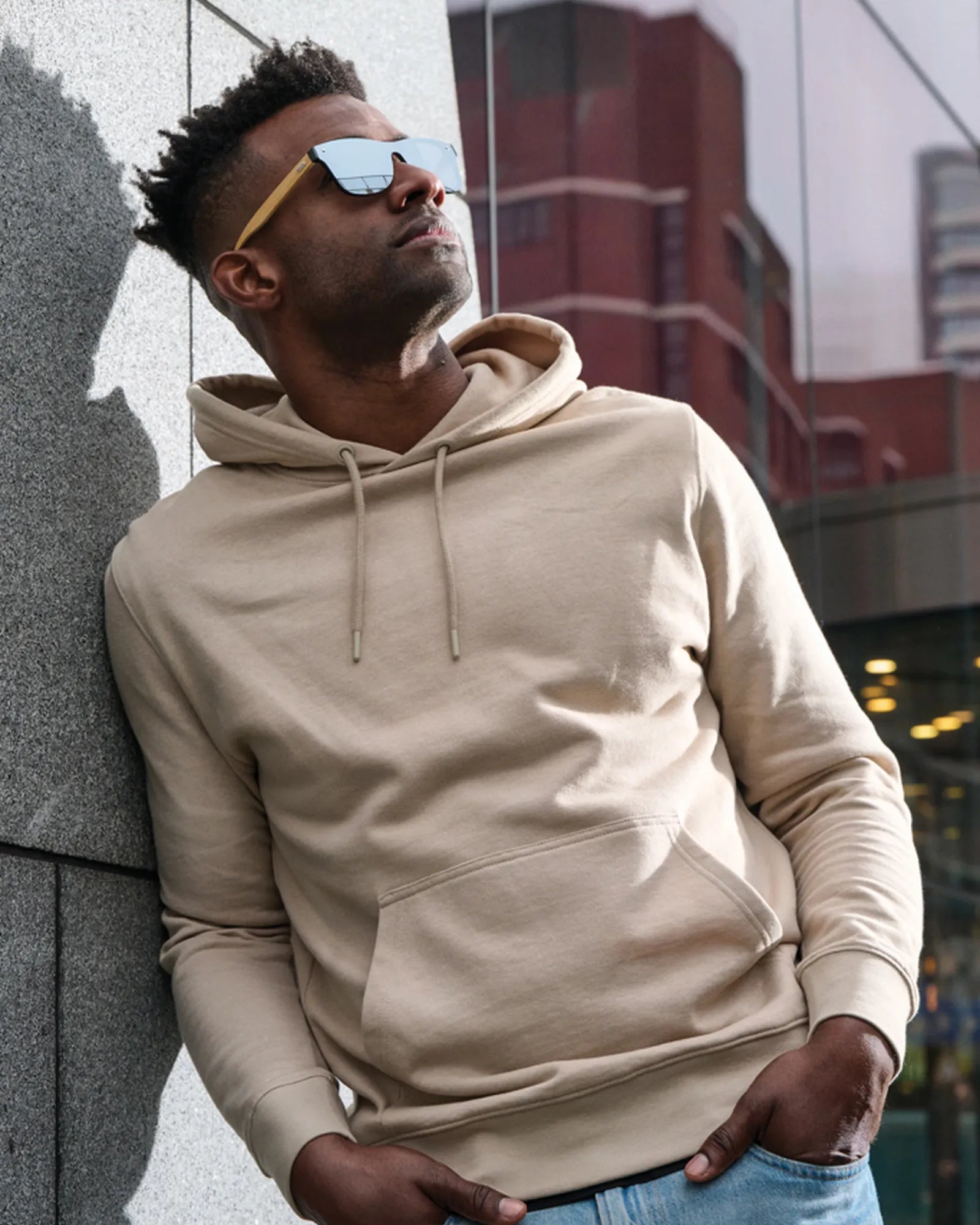 Promotional recycled plastic bamboo sunglasses Prism - 6