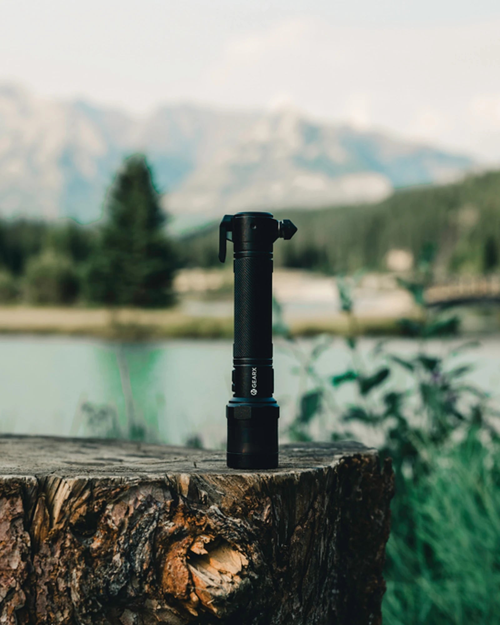 Promotional recycled aluminium flashlight GearX - 9