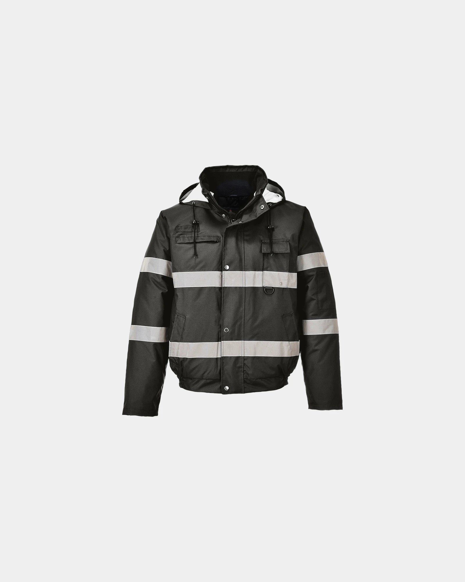 Promotional waterproof Iona Lite jacket - Black-Sky Blue