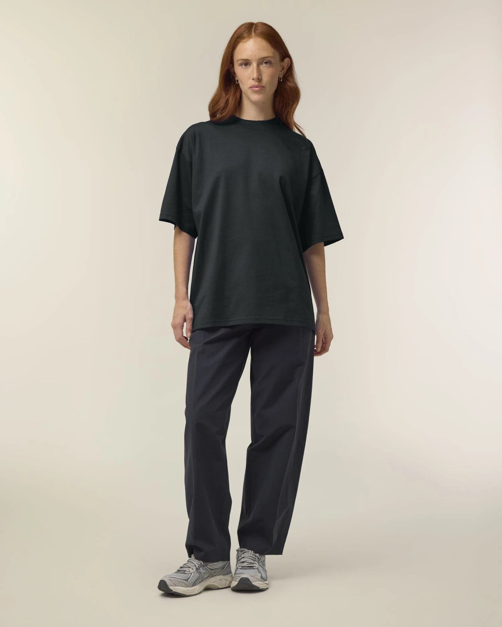 Custom organic cotton oversized t-shirt Stanley/Stella - Black