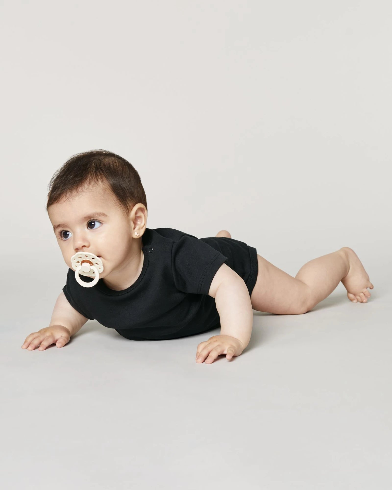 Custom organic cotton baby body Stanley/Stella - Black