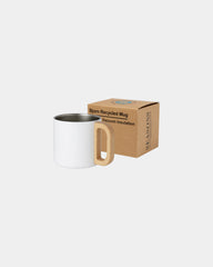 Promotional recycled stainless steel Bjorn mug 360ml - White