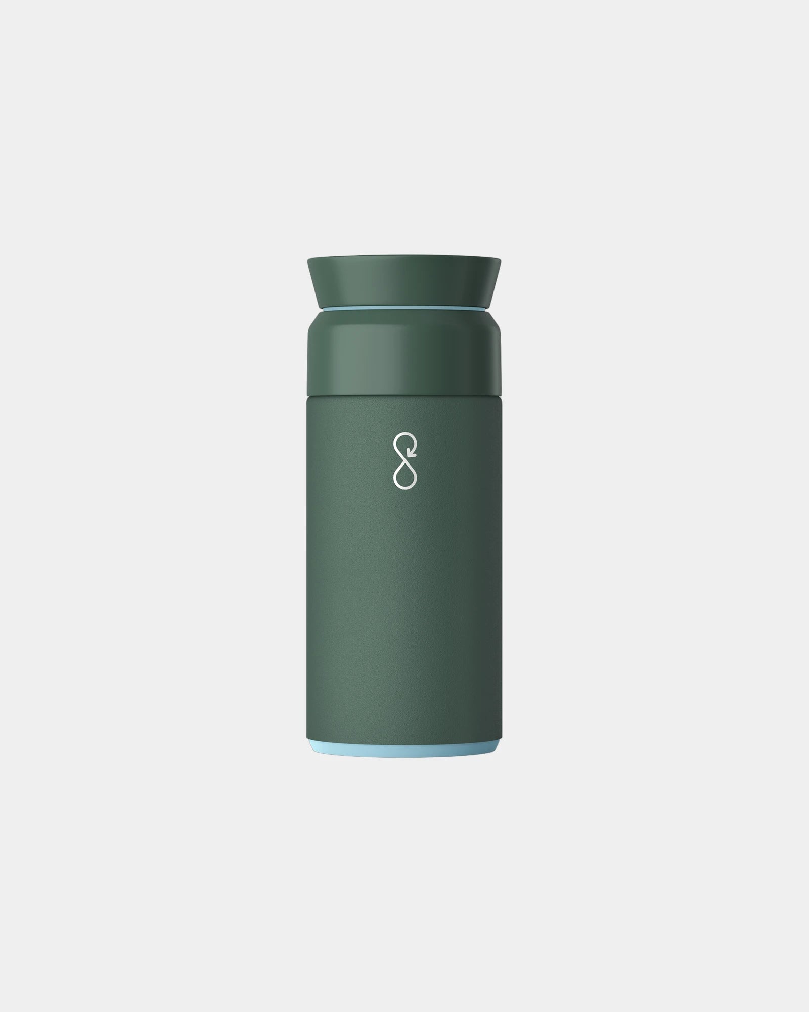 Custom recycled stainless steel Ocean Bottle 350ml - Forest Green
