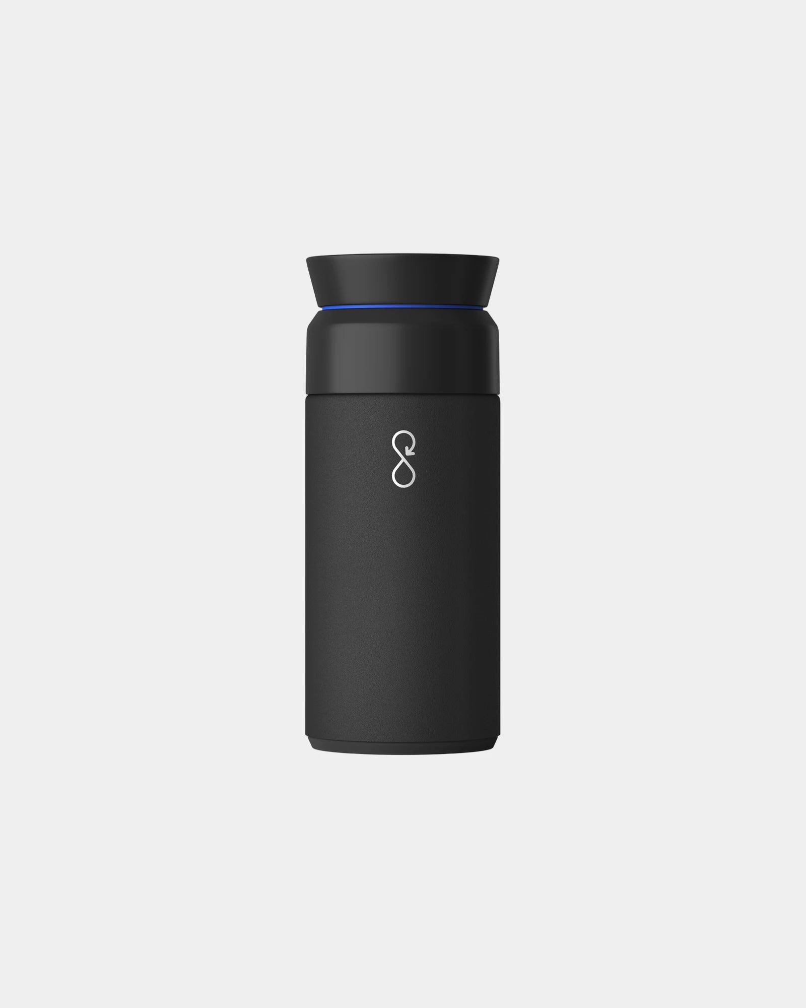 Custom recycled stainless steel Ocean Bottle 350ml - Obsidian Black