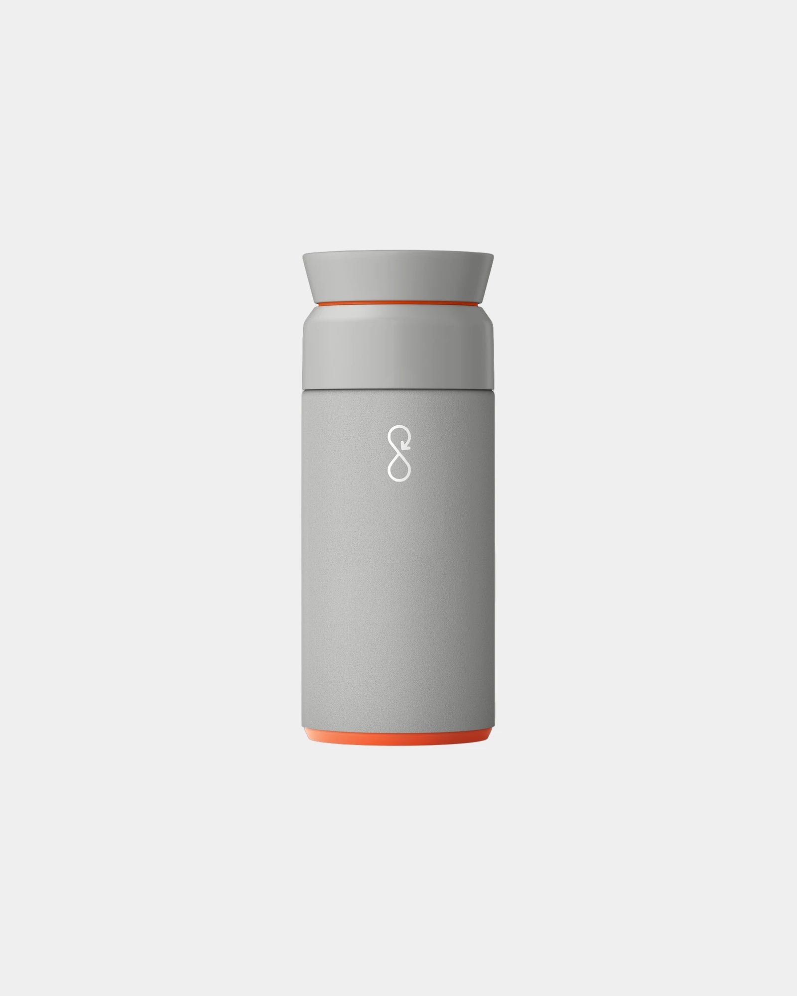 Custom recycled stainless steel Ocean Bottle 350ml - Stone Grey