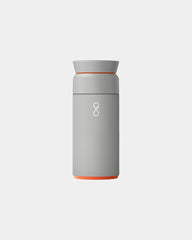 Custom recycled stainless steel Ocean Bottle 350ml - Stone Grey