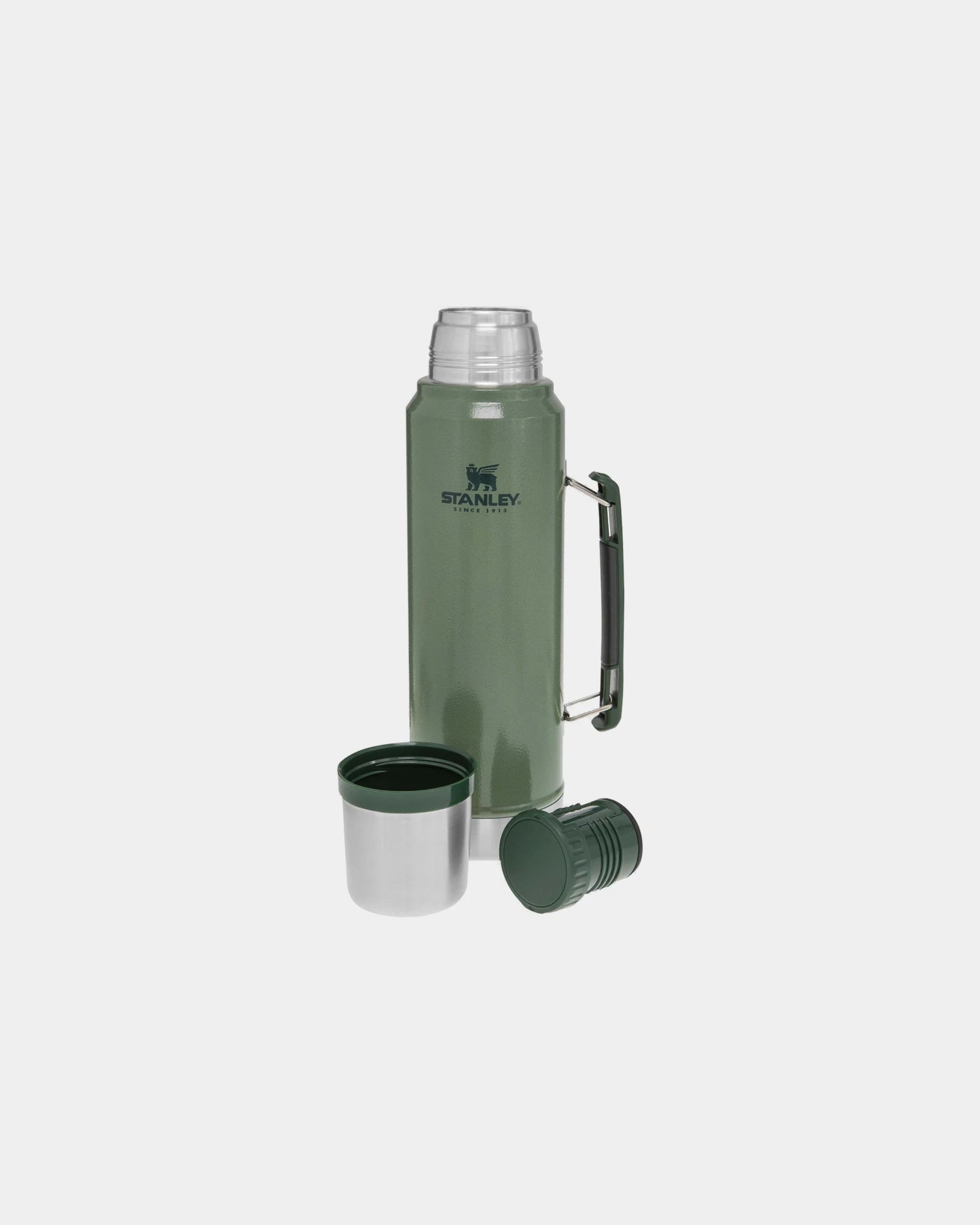 Custom insulated stainless steel drinkware bottle - Forest Green