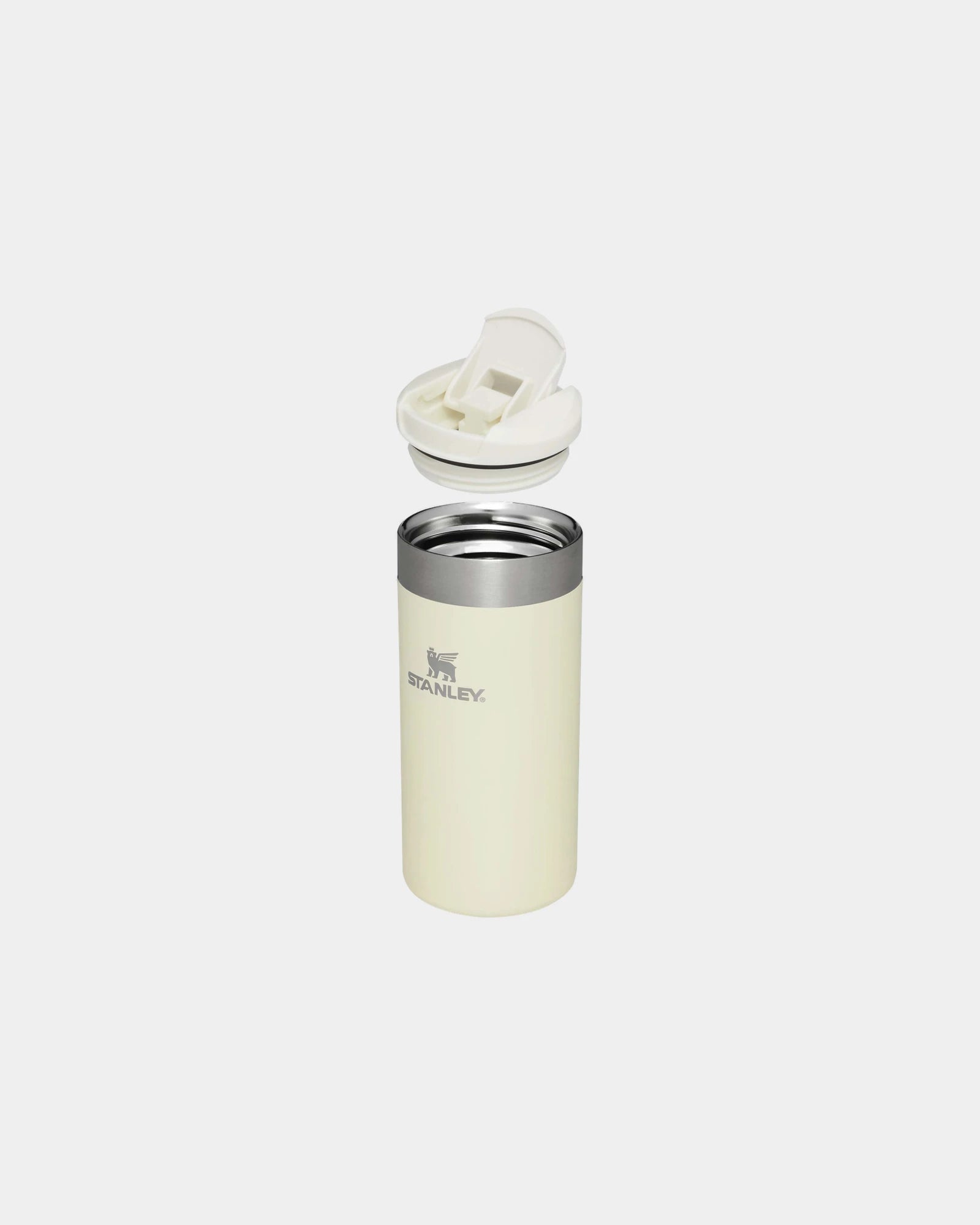 Custom insulated stainless steel travel mug 350ml - Cream