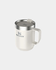 Promotional recycled stainless steel camping mug - Cream