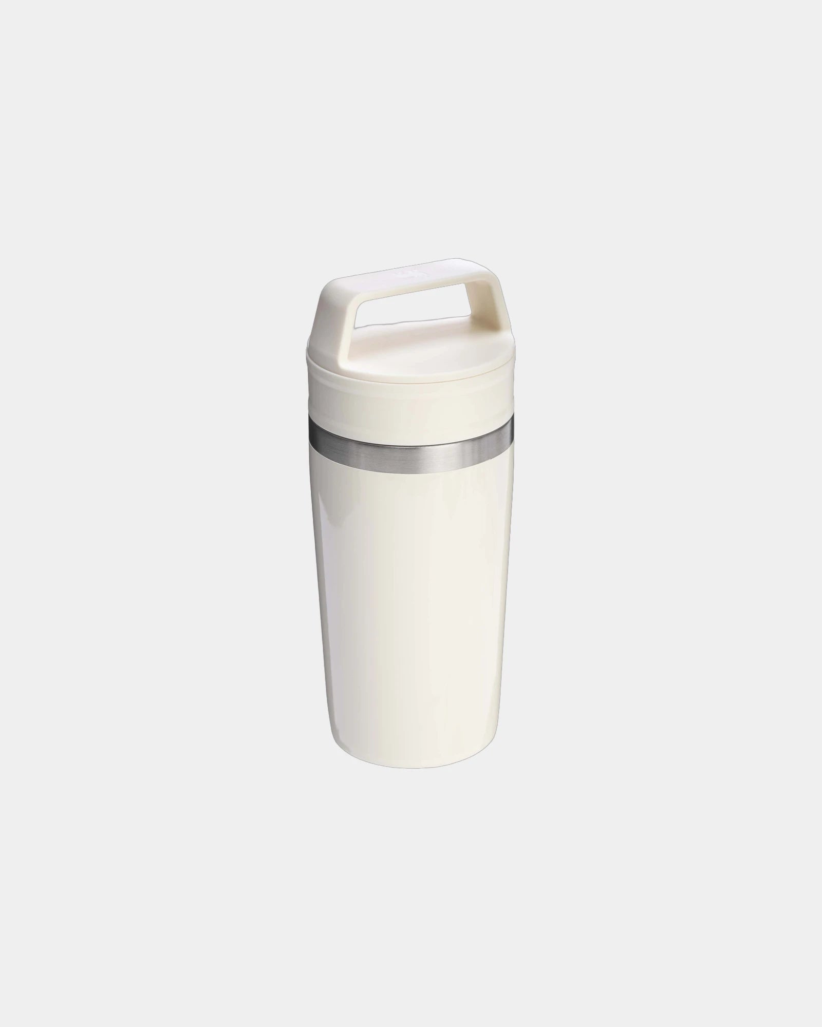 Promotional stainless steel travel mug 350ml - Cream