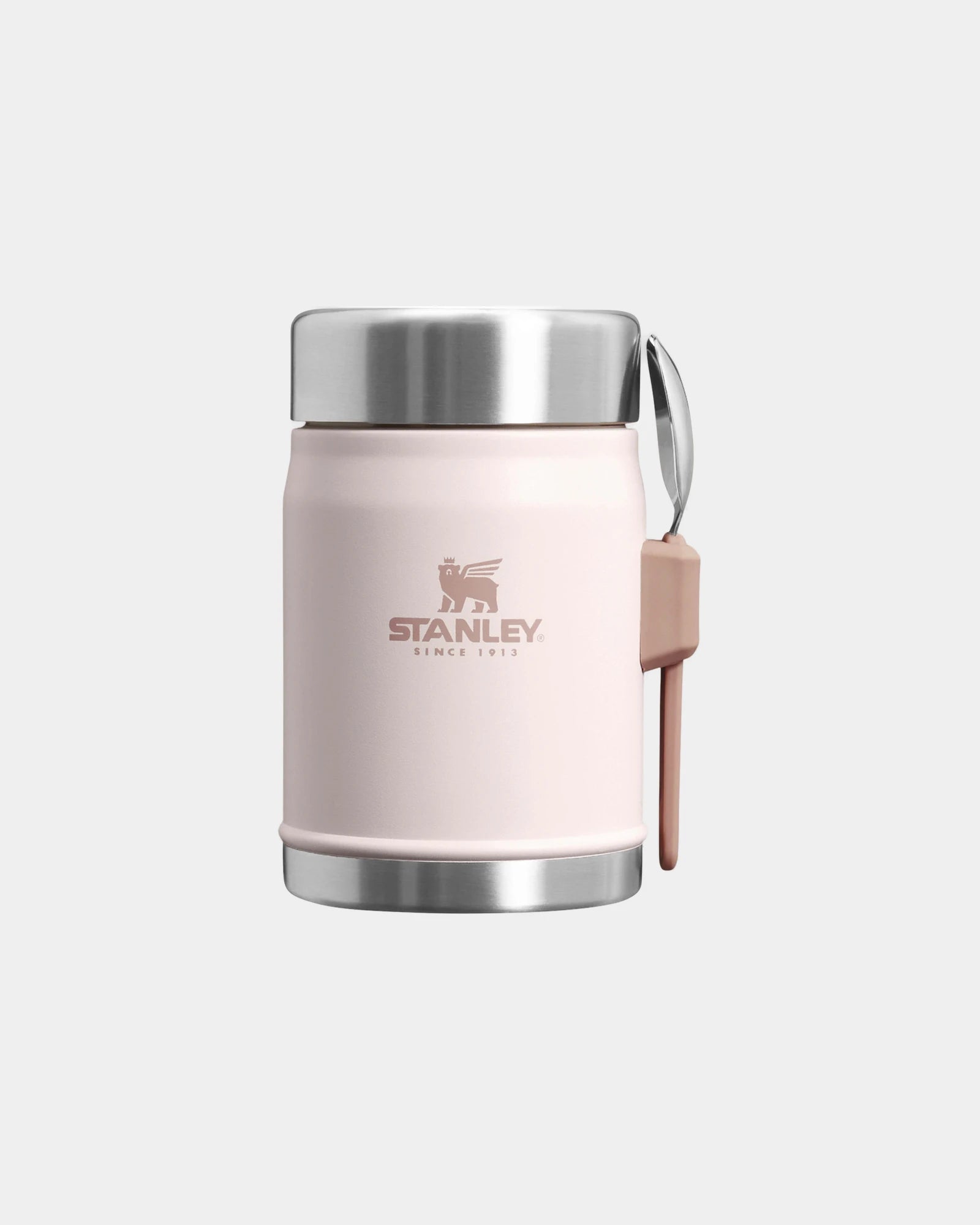 Promotional recycled stainless steel food jar 400ml - Light Pink