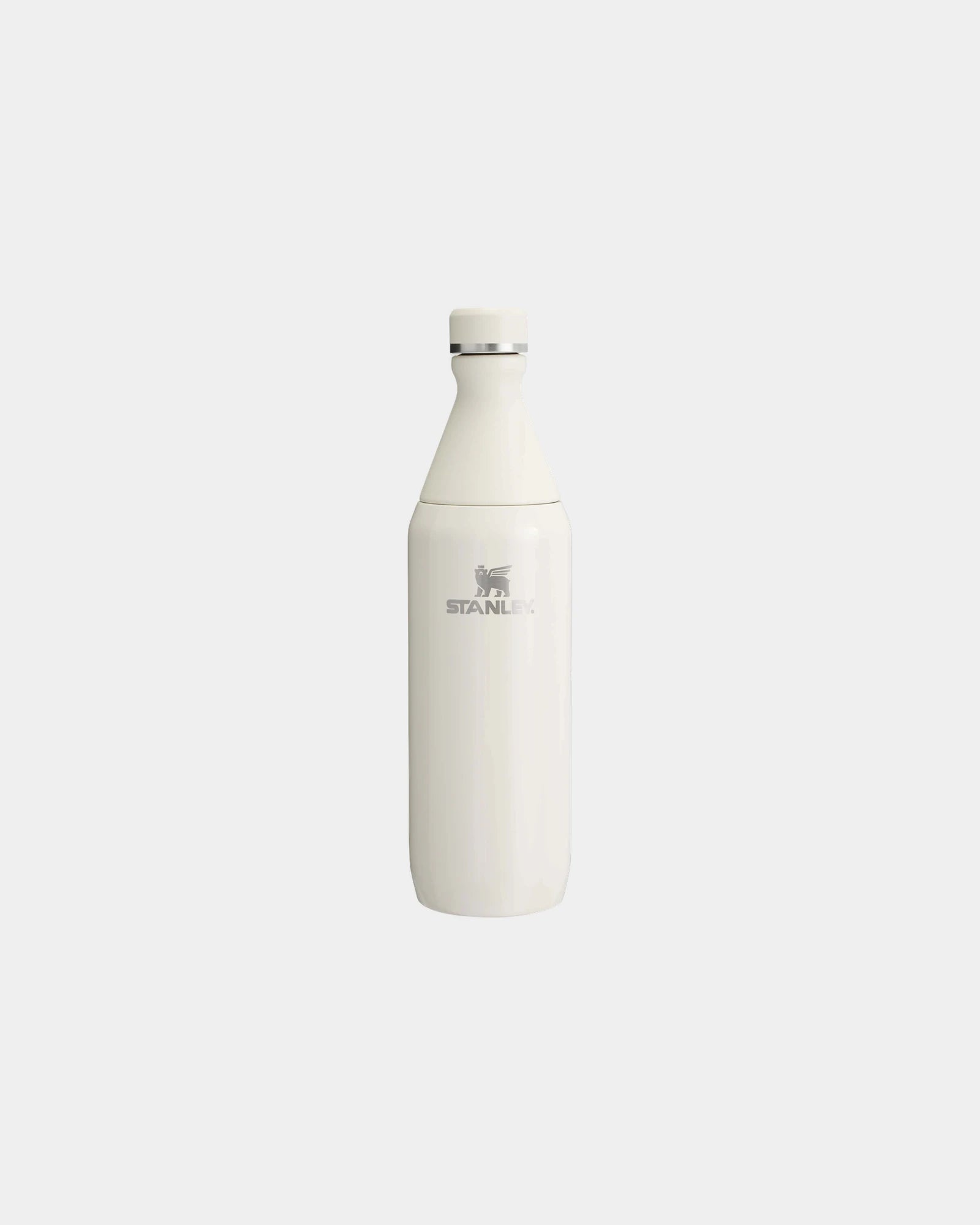 Custom recycled stainless steel water bottle 600ml - Cream