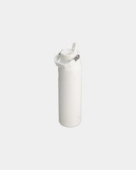 Custom recycled stainless steel water bottle - Frosted White