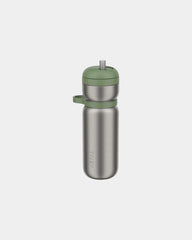 Custom insulated stainless steel sport bottle 600ml - Moss Green