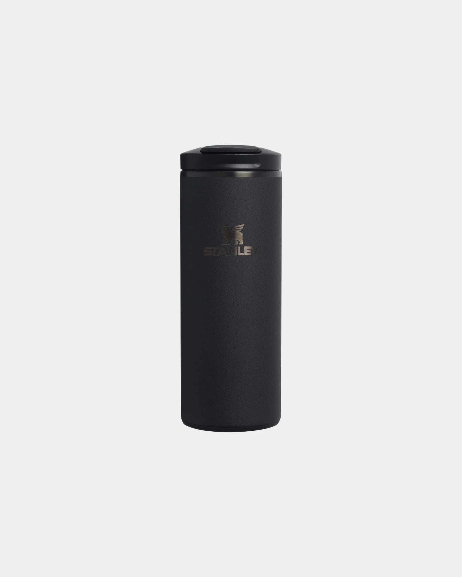 Custom recycled stainless steel travel mug 350ml - Black