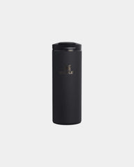 Custom recycled stainless steel travel mug 350ml - Black