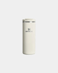 Custom recycled stainless steel travel mug 350ml - Cream