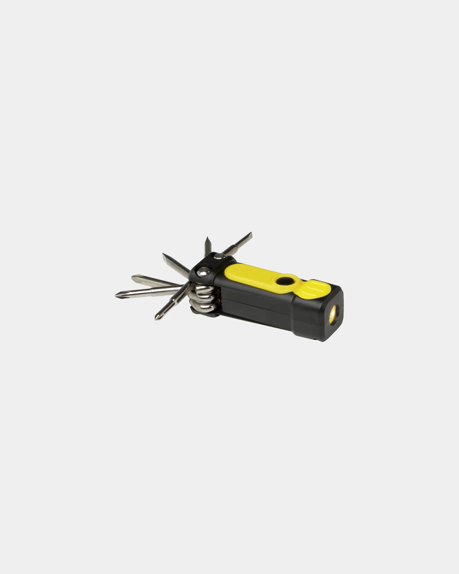 Promotional recycled plastic 8-in-1 screwdriver set - Yellow