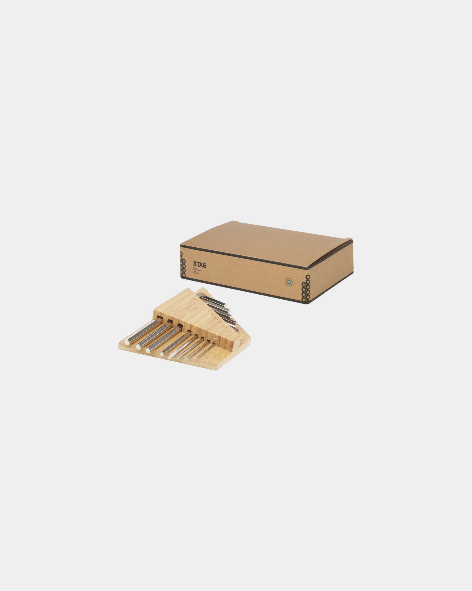 Promotional bamboo tool set with hex key - 3