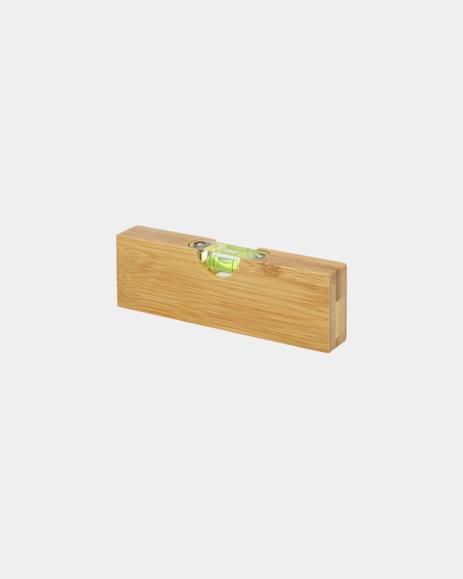 Promotional bamboo spirit level with bottle opener - Natural