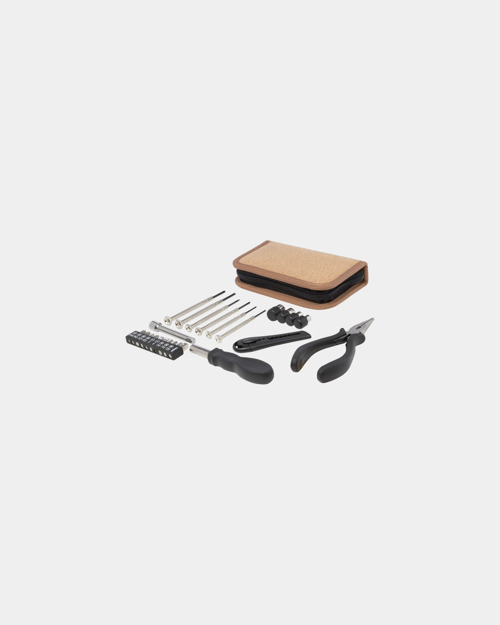 Promotional recycled plastic tool set Spike 24 pieces - 2