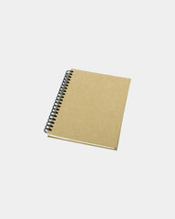 Promotional recycled notebook with hard cover - Natural