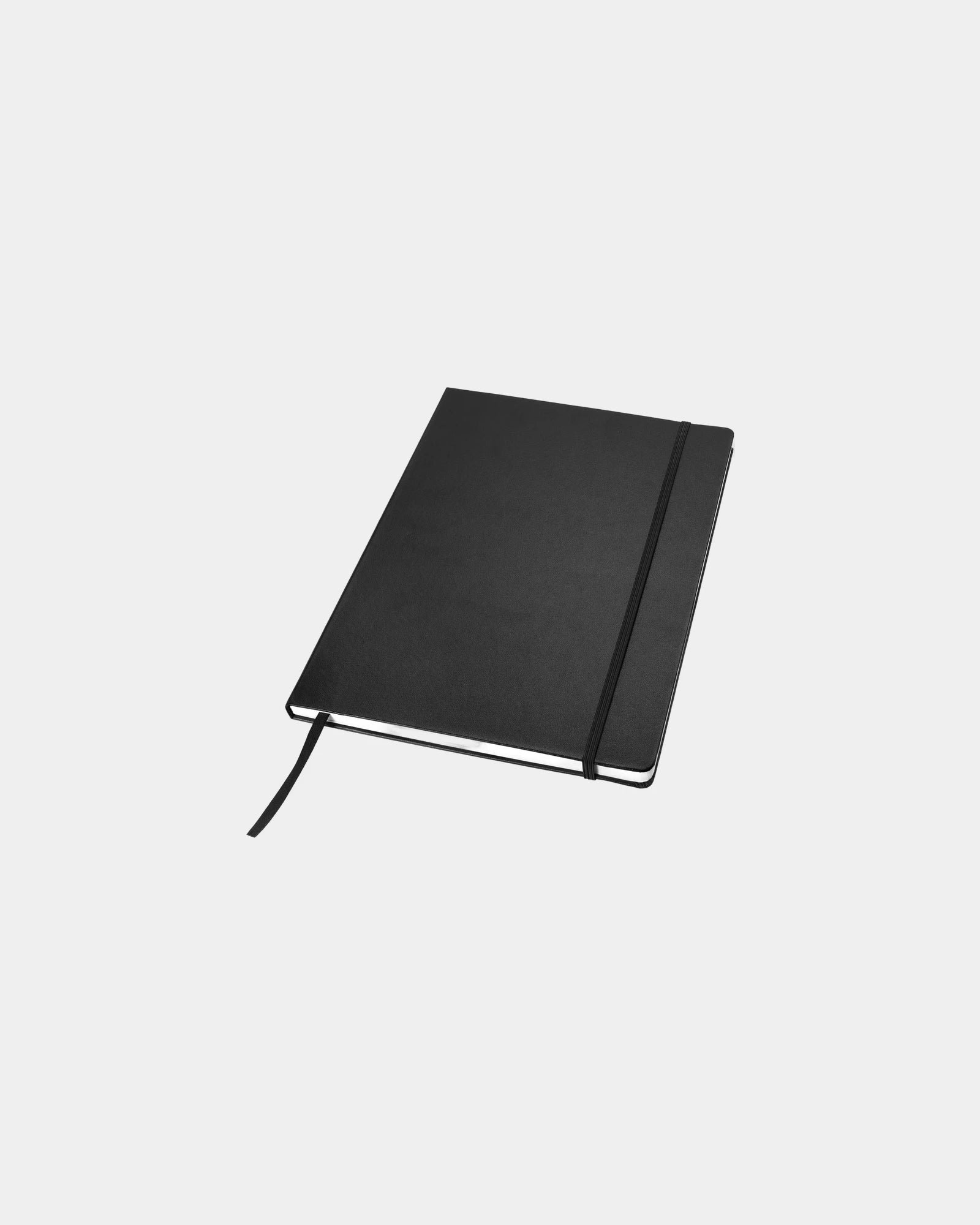 Custom A4 hardcover notebook with elastic closure - Black