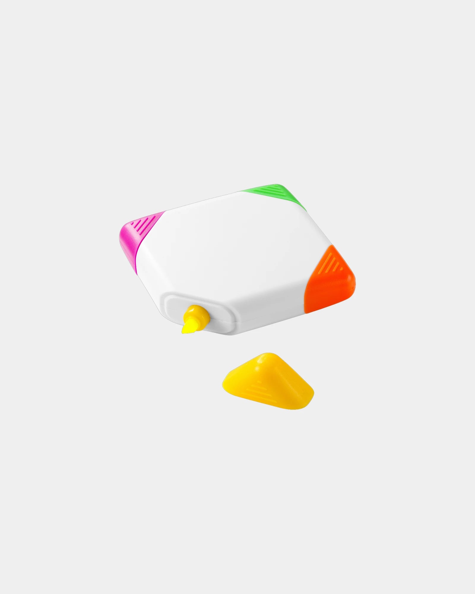 Custom 4-color square highlighter set Trafalgar - White