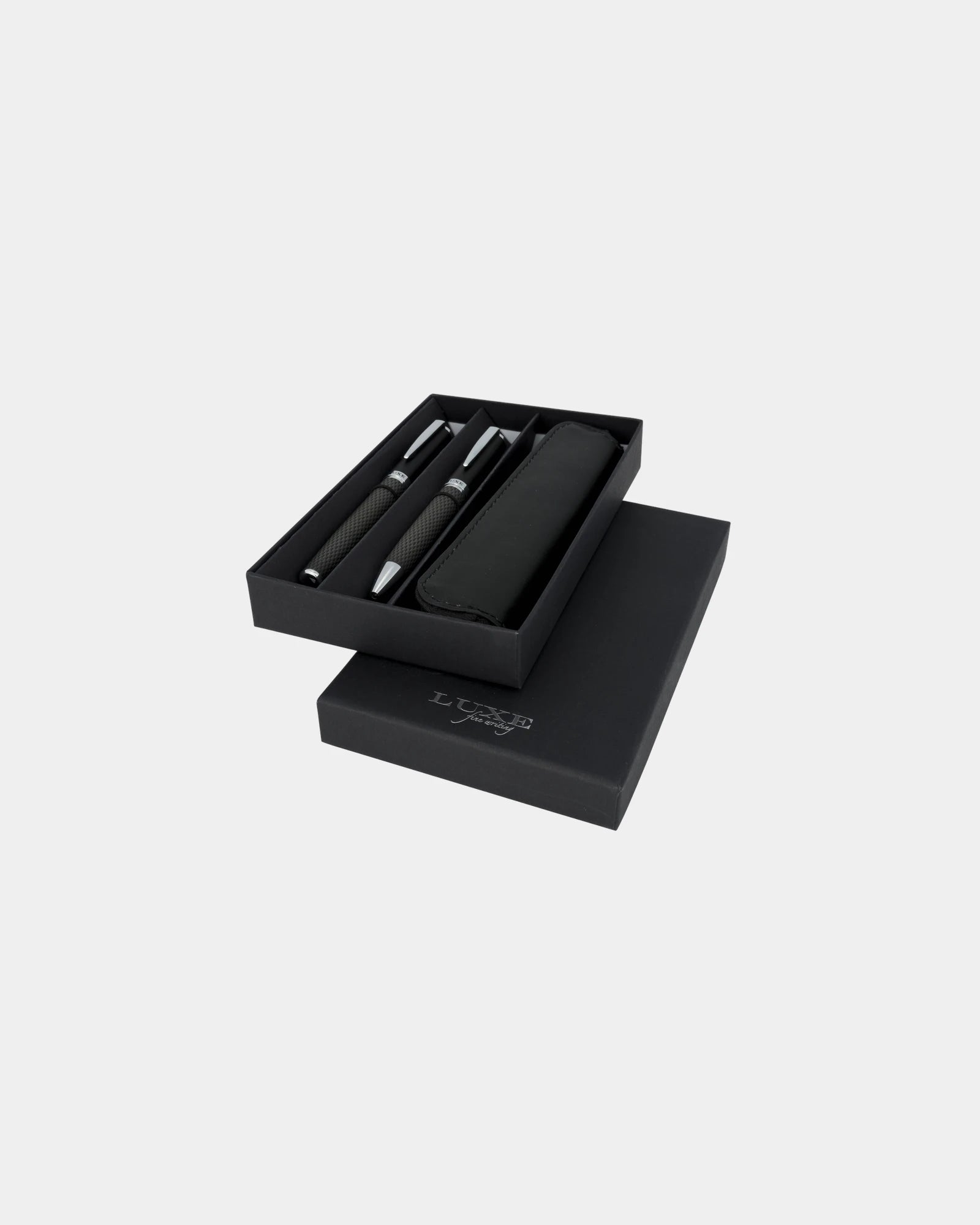 Promotional eco-friendly pen set with case - Black