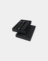 Promotional eco-friendly pen set with case - Black