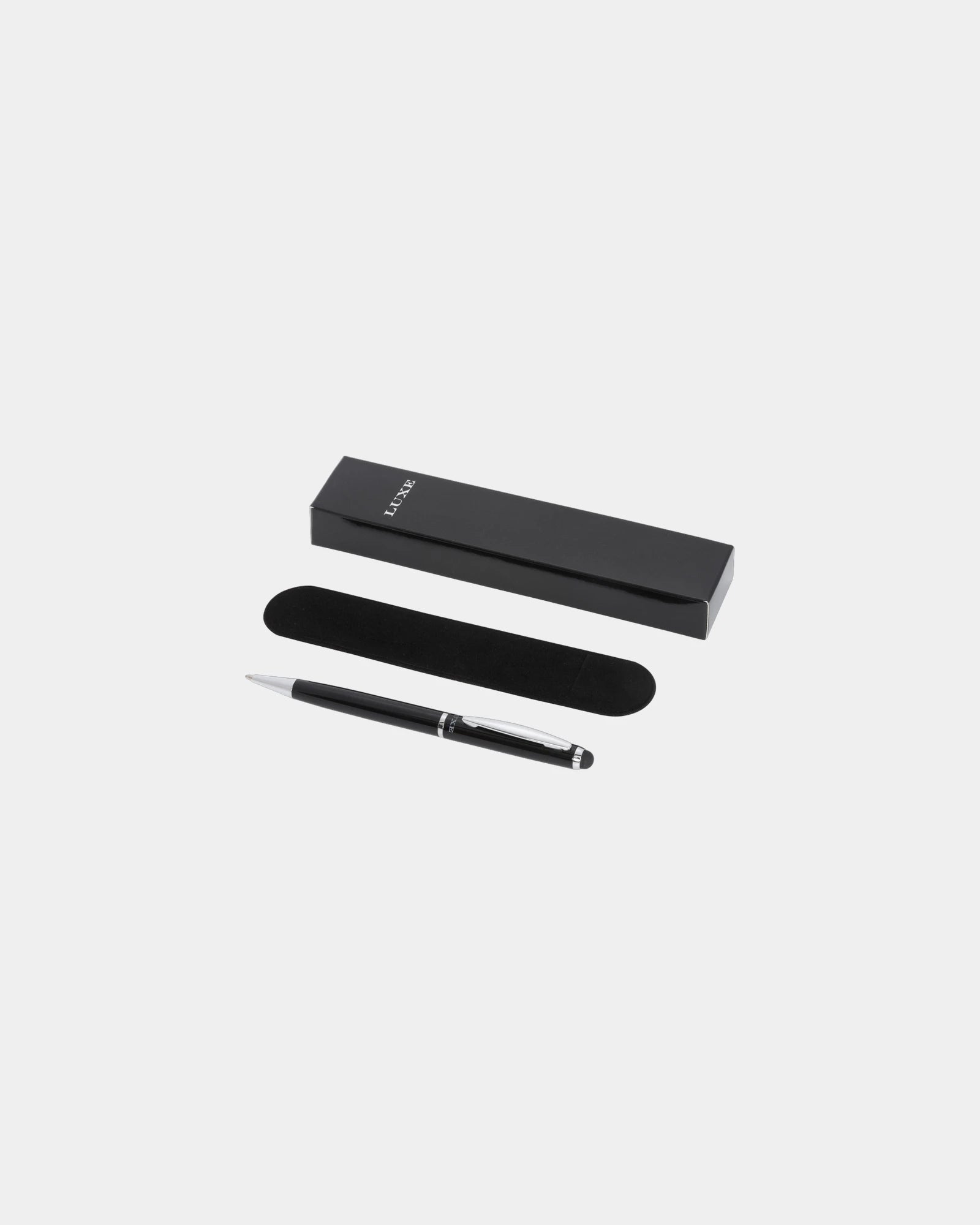 Promotional eco-friendly metal ballpoint pen Lento - Black