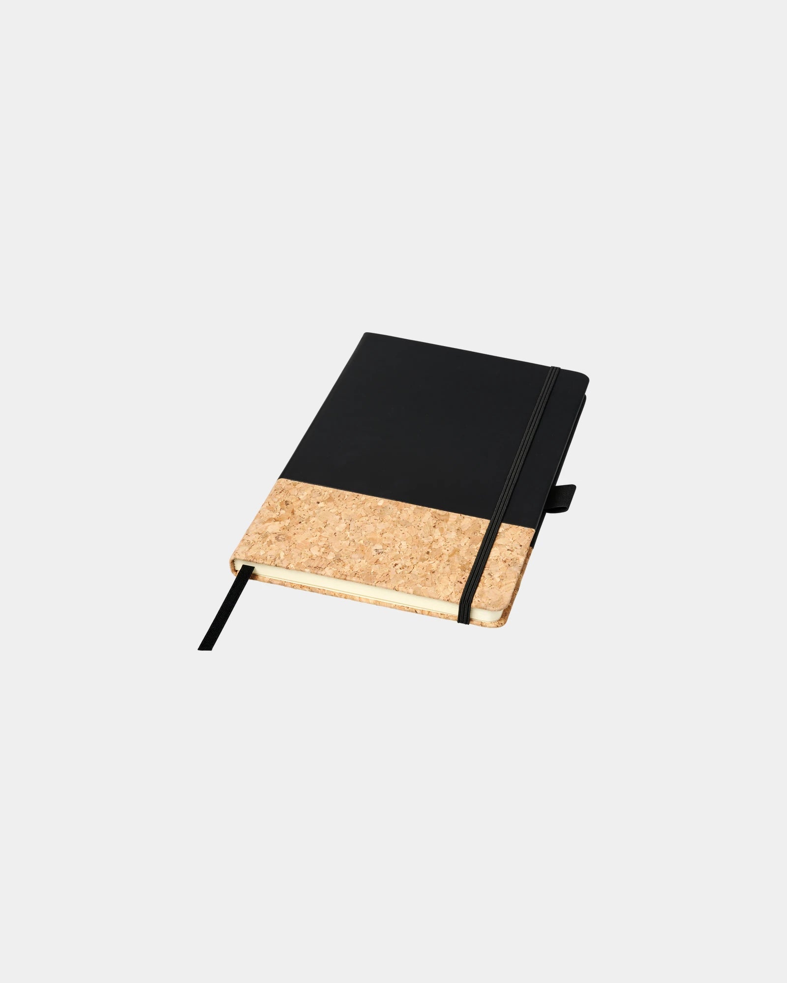 Promotional cork A5 notebook with PU cover - Black