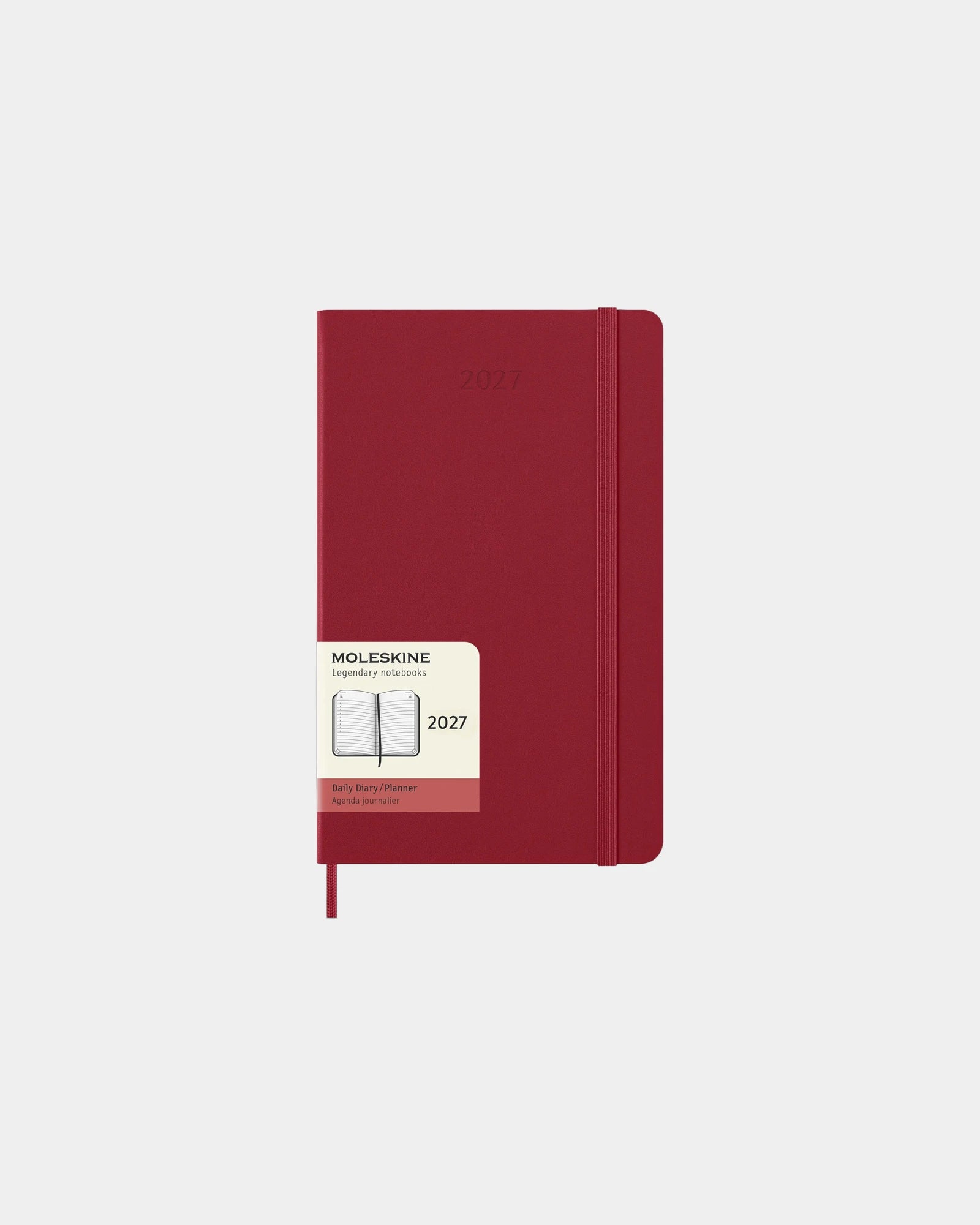 Custom eco-friendly Moleskine daily planner - Scarlet