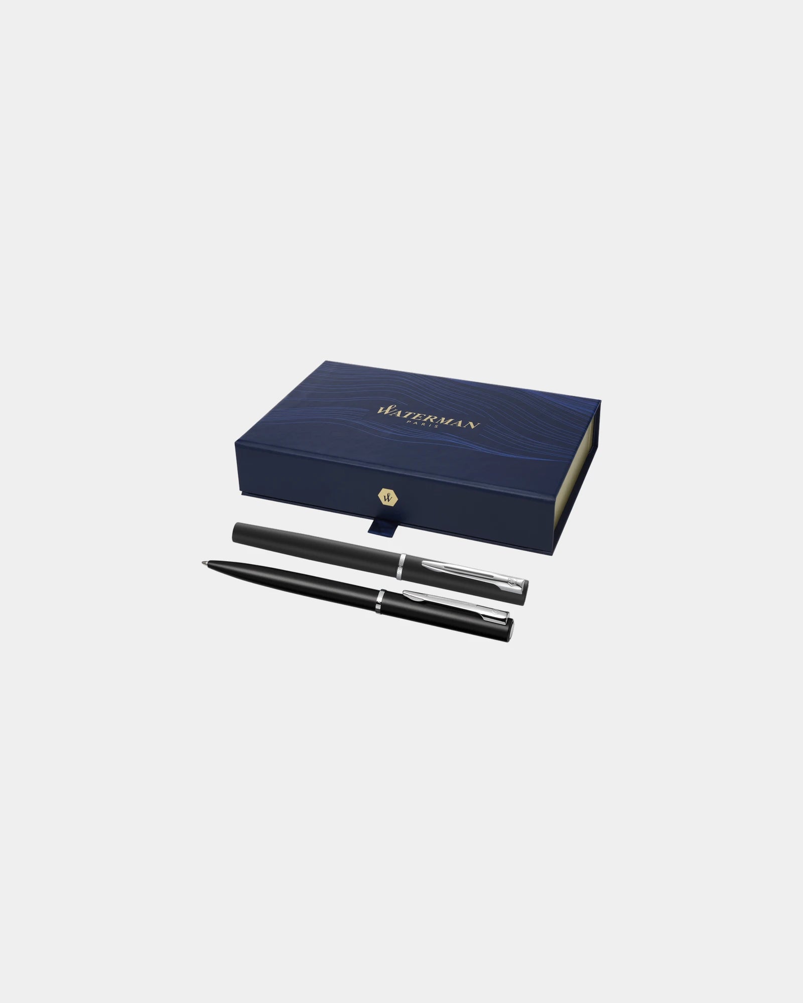 Custom eco-friendly pen set Waterman Allure - Black