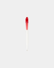 Promotional recycled ocean plastic ballpoint pen - Translucent Red