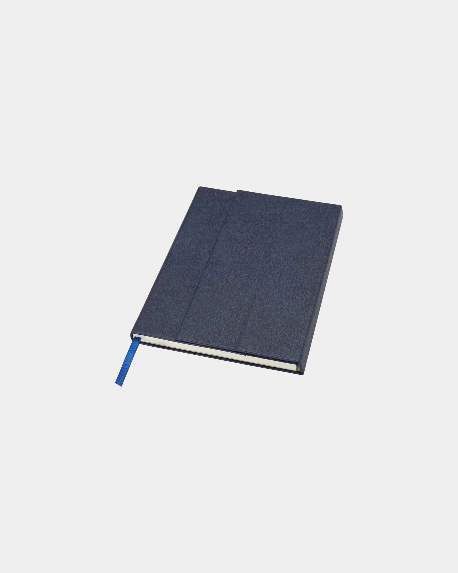 Custom recycled PU A5 notebook - Ocean Blue