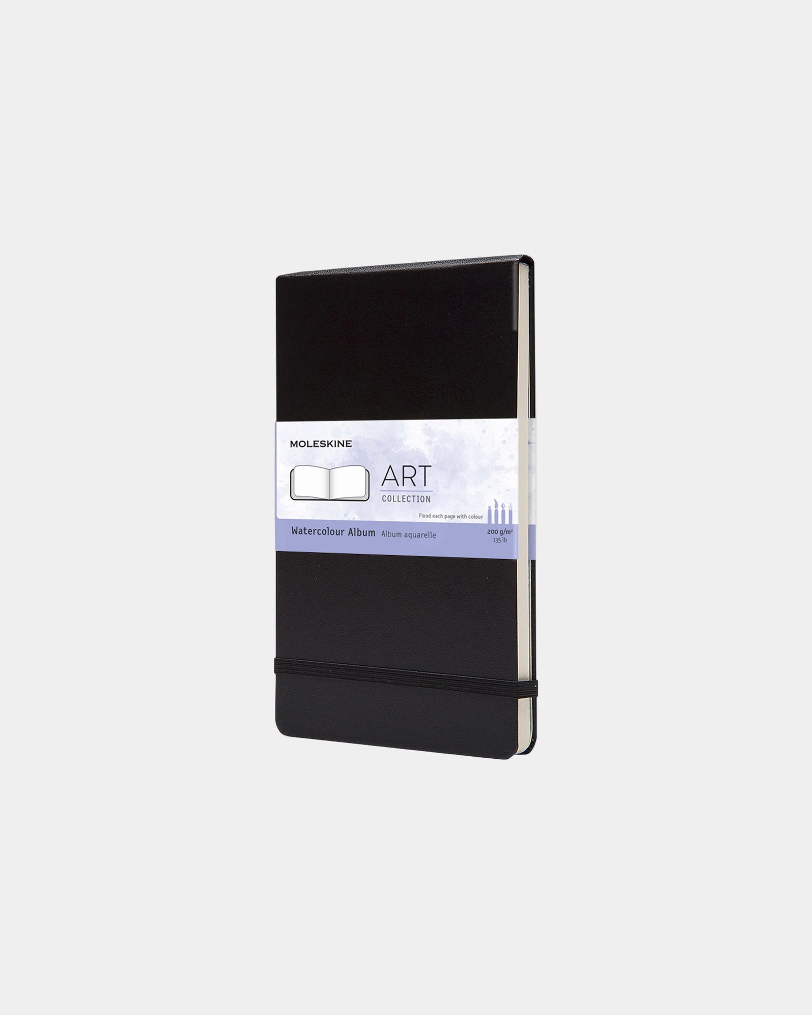 Custom Personalized Moleskine watercolor album - Black