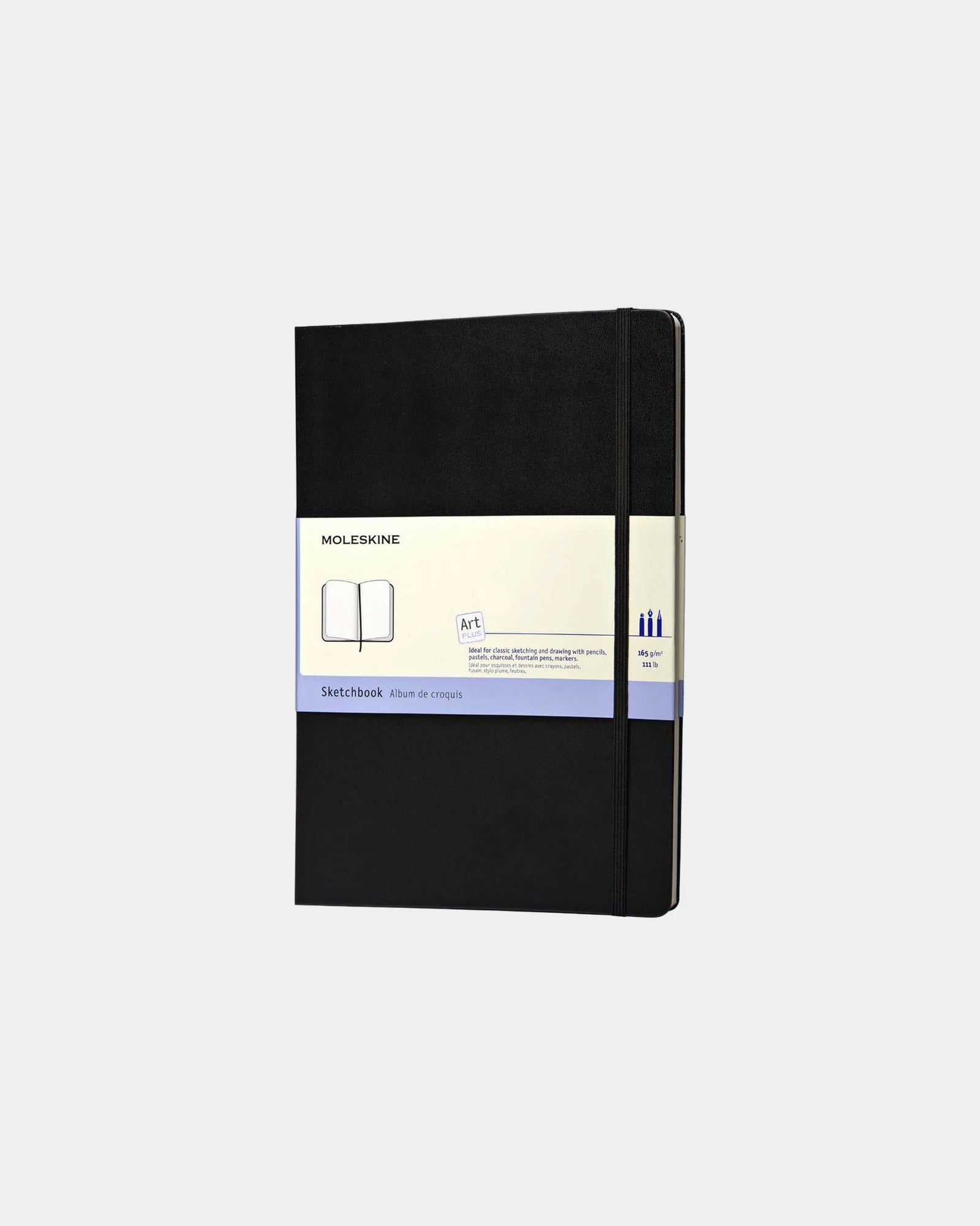 Custom FSC-certified Moleskine A4 sketchbook - Black